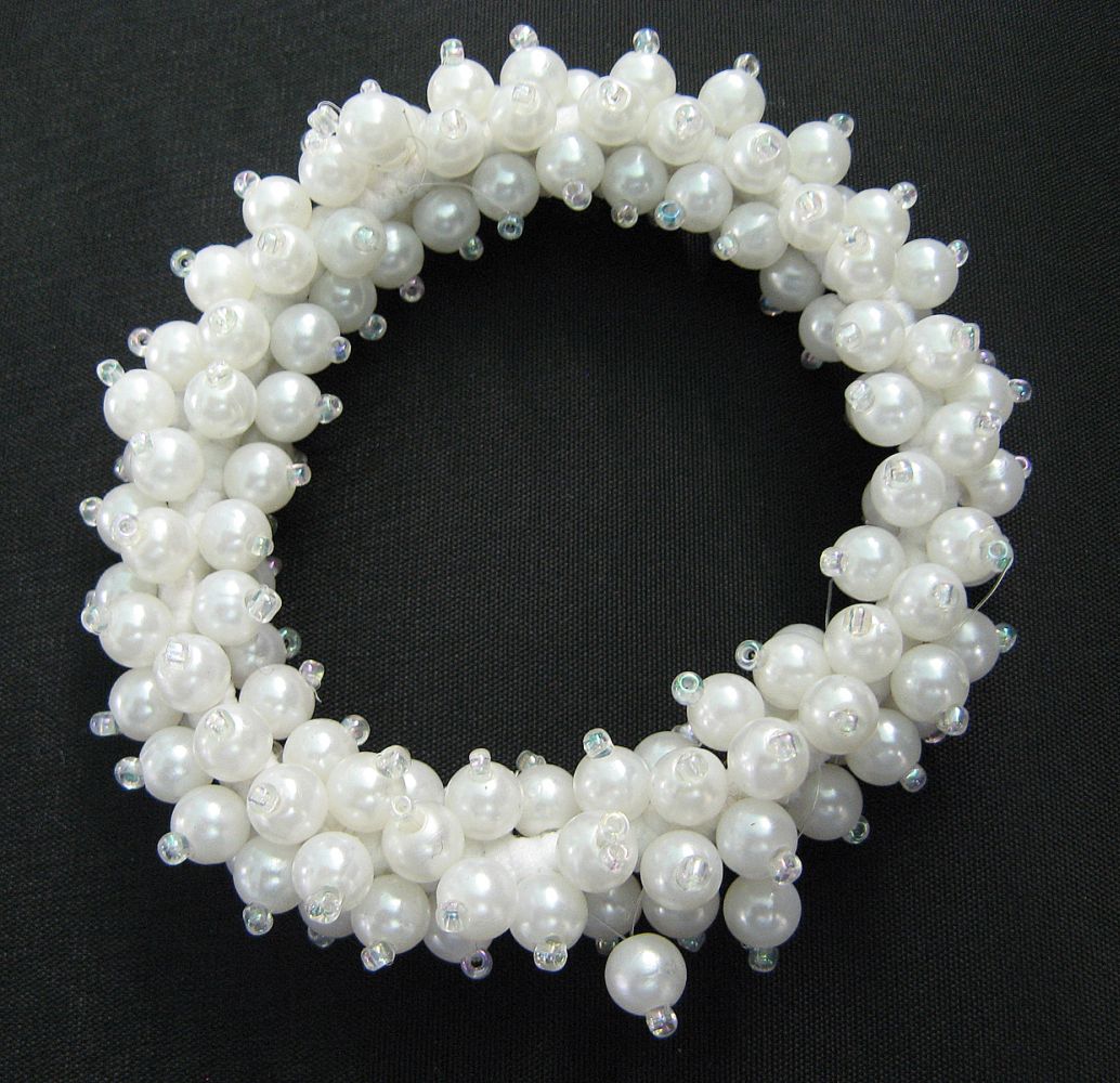 Perlen-Haarband auf Gummi