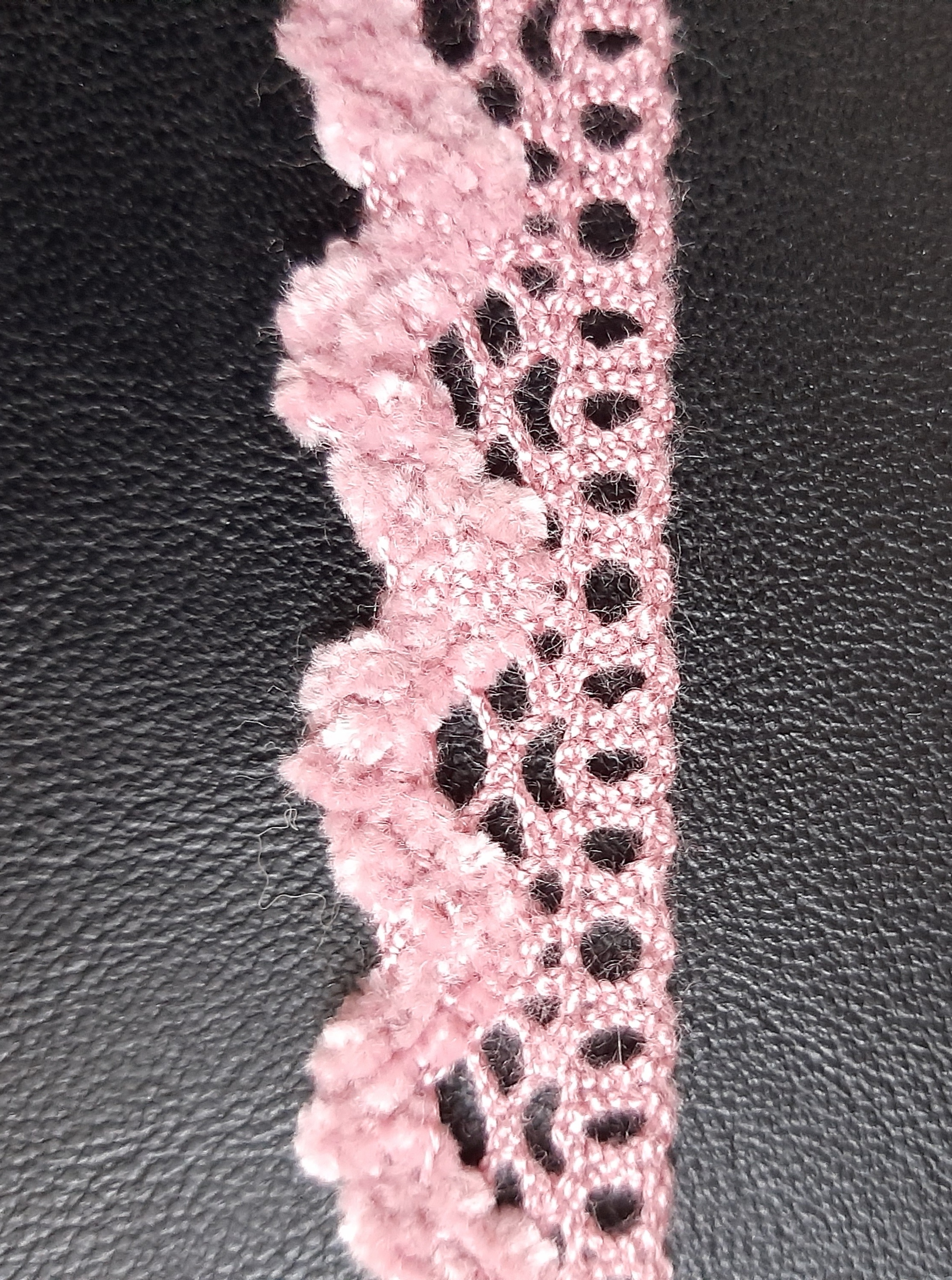 Chenillie  Borde  in  rosa  2  cm